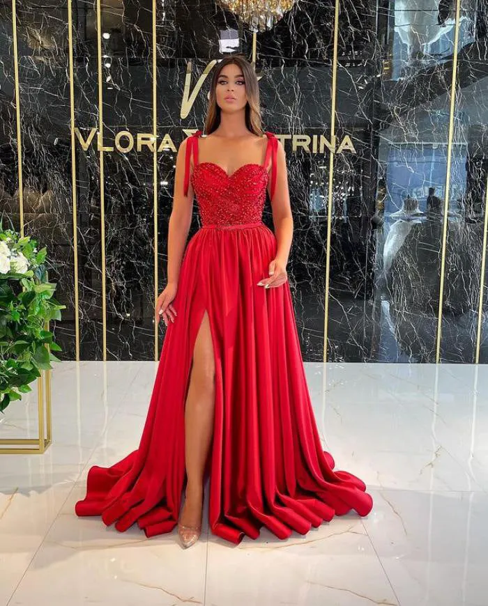Beautiful Evening Dress Suspenders Sequined