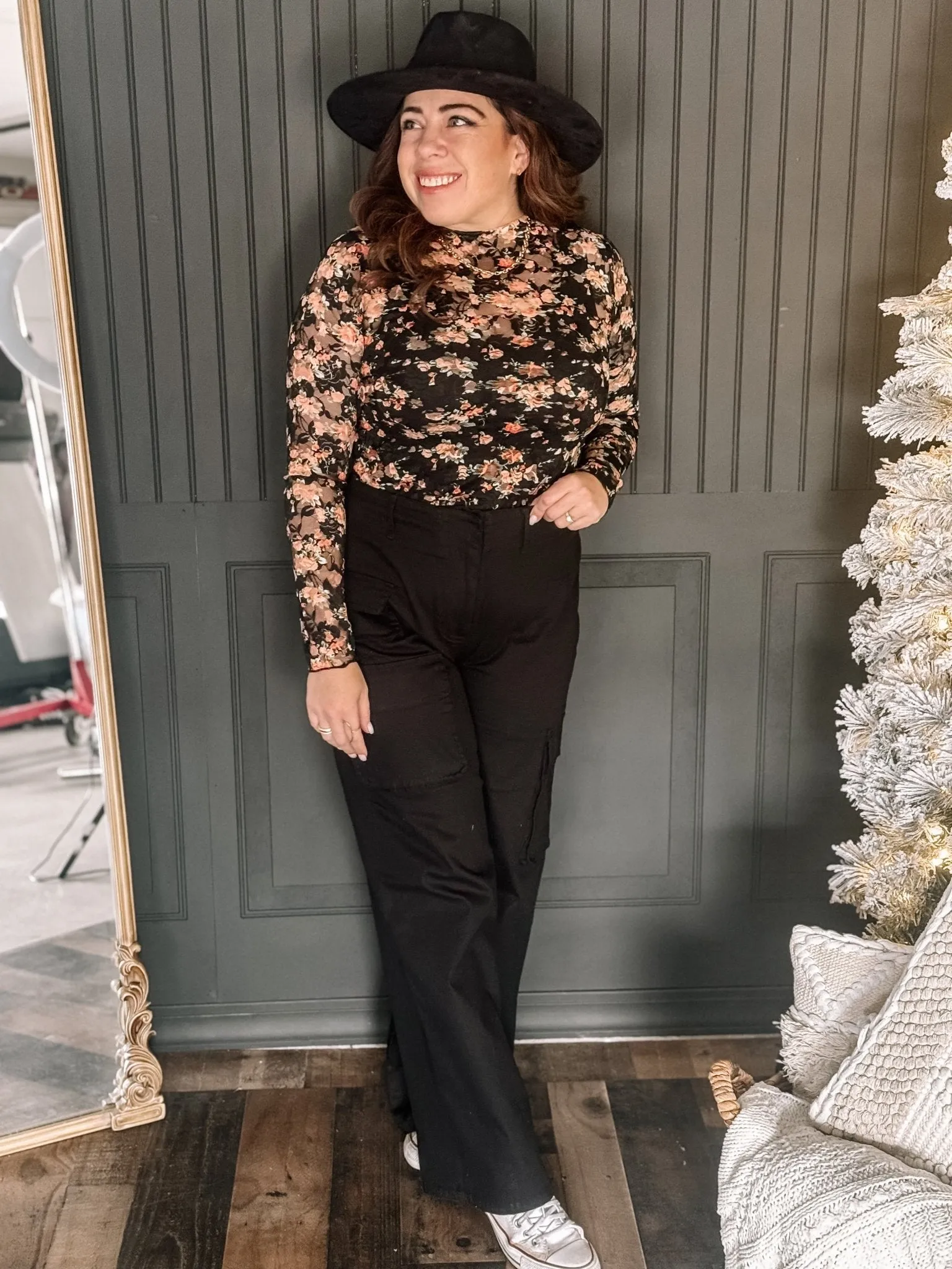 Cameo Cargo Pants, Black