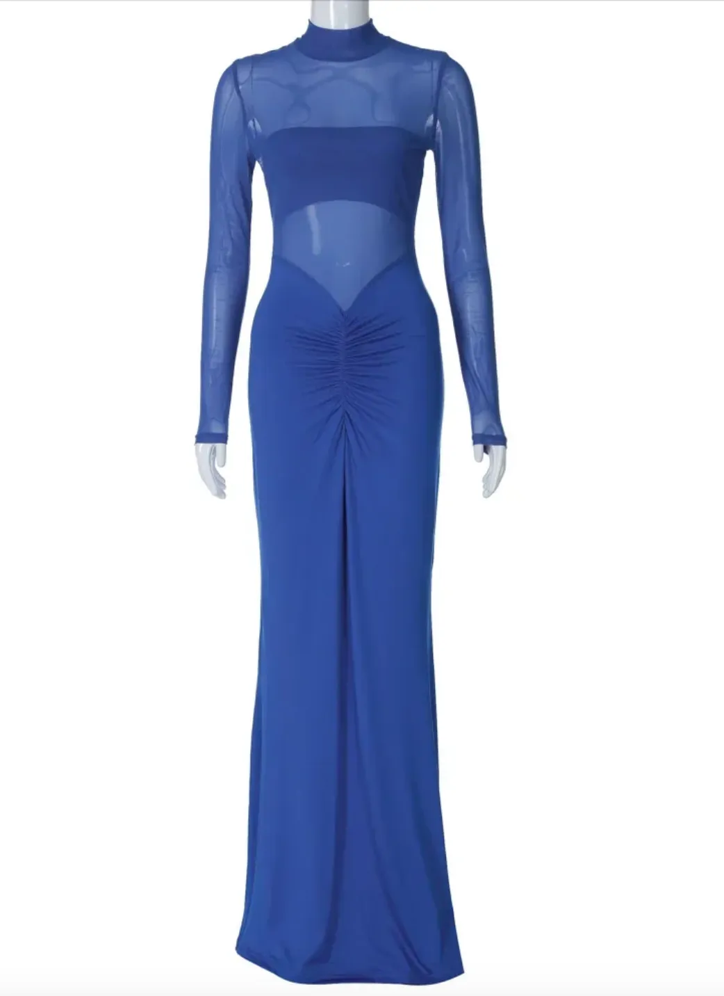 Elegant Cocktail Dress Party Dress Dress Mesh Dress Blue ANITA
