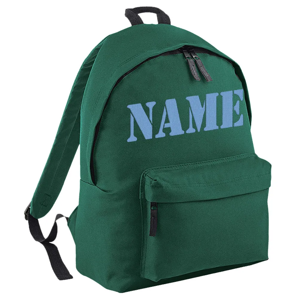 Embroidered Rucksack - Army Text