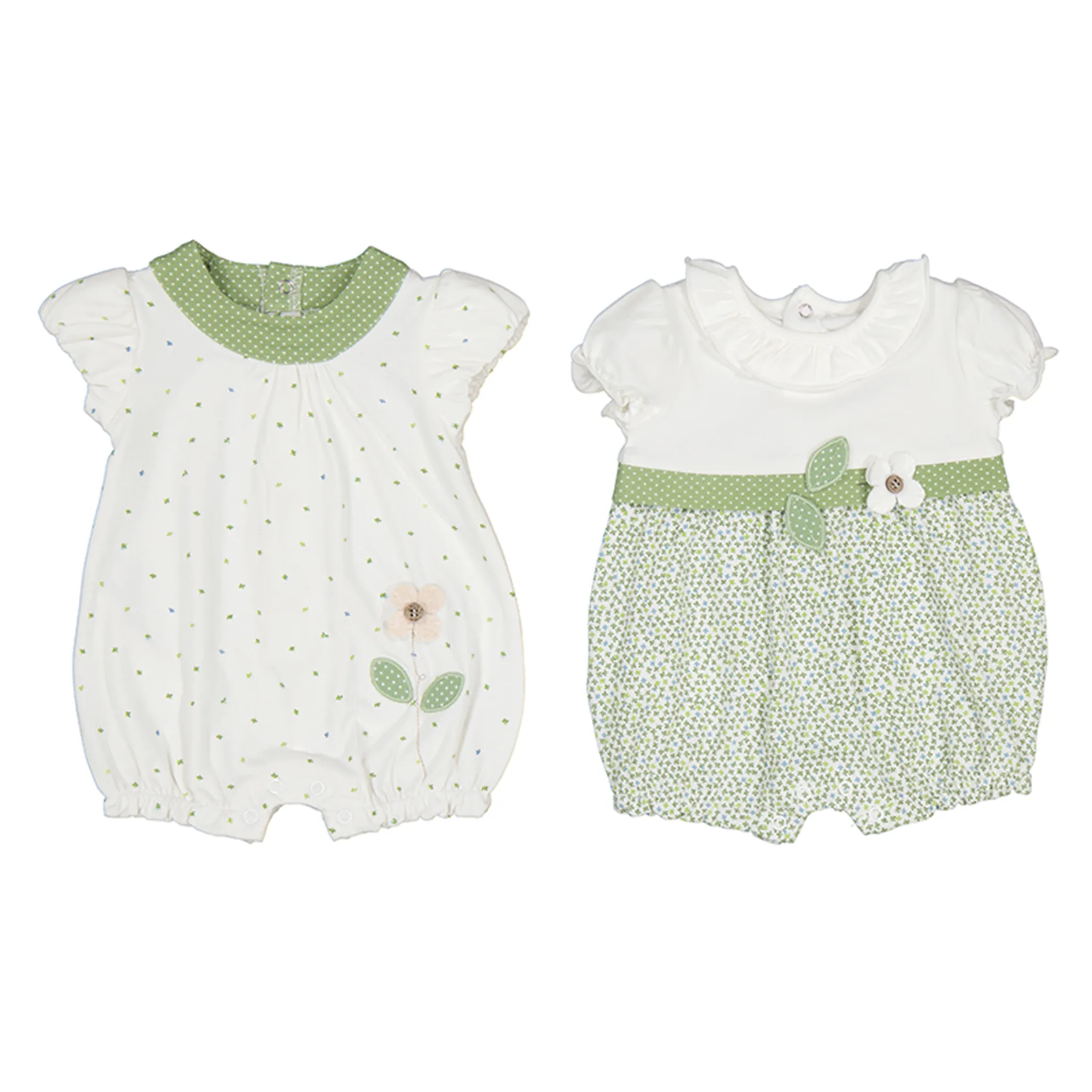 Green Flowered Bodysuit