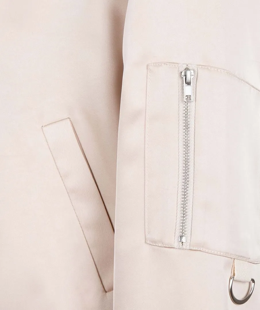 Jacket bomber satin