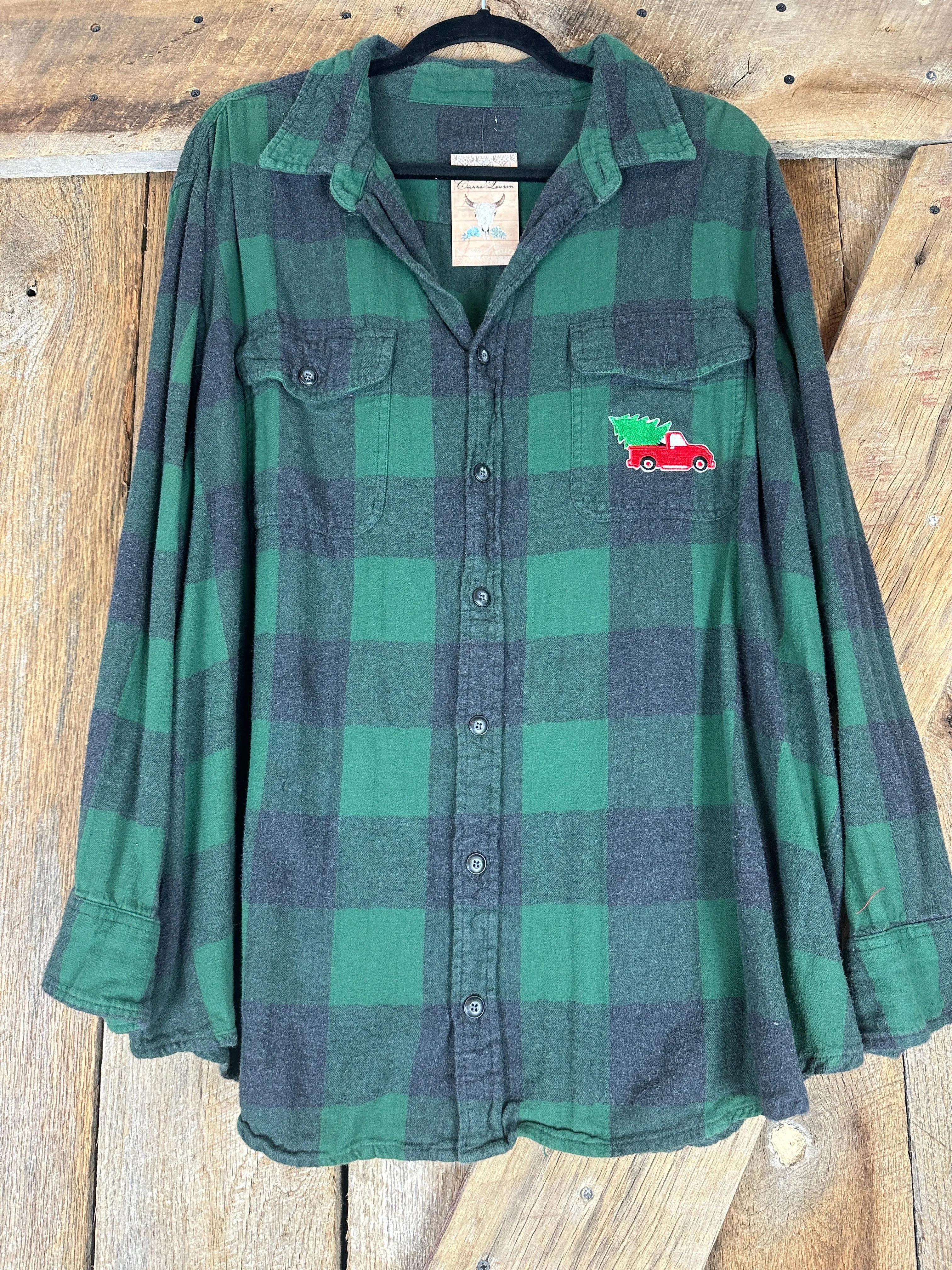 Jingle All the Way Fringed Holiday Flannel