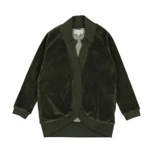 Kin Kin Smokey Olive Raglan Cardigan
