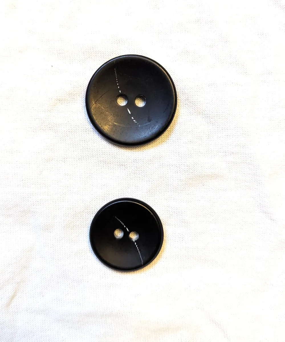 Knopf mit Muster wei, schwarz oder braun (matt), 20 mm & 25 mm