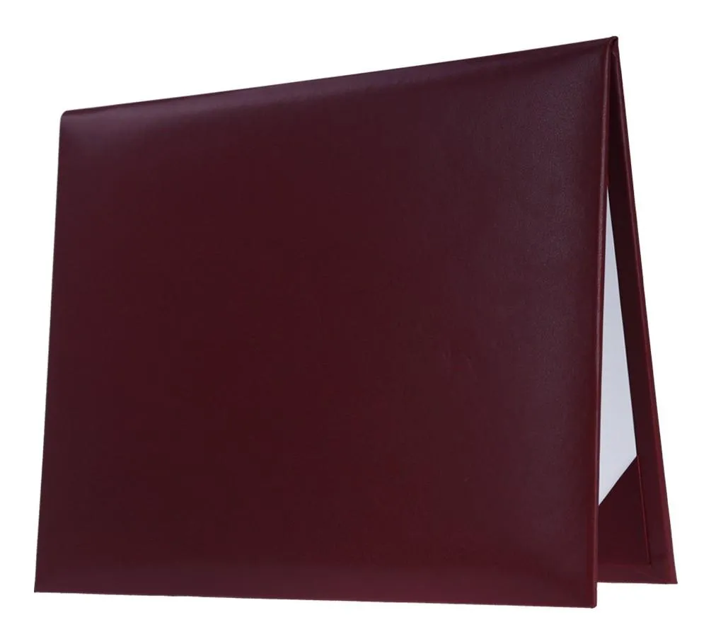 Maroon Graduation Diploma Cover - High School Diploma Covers