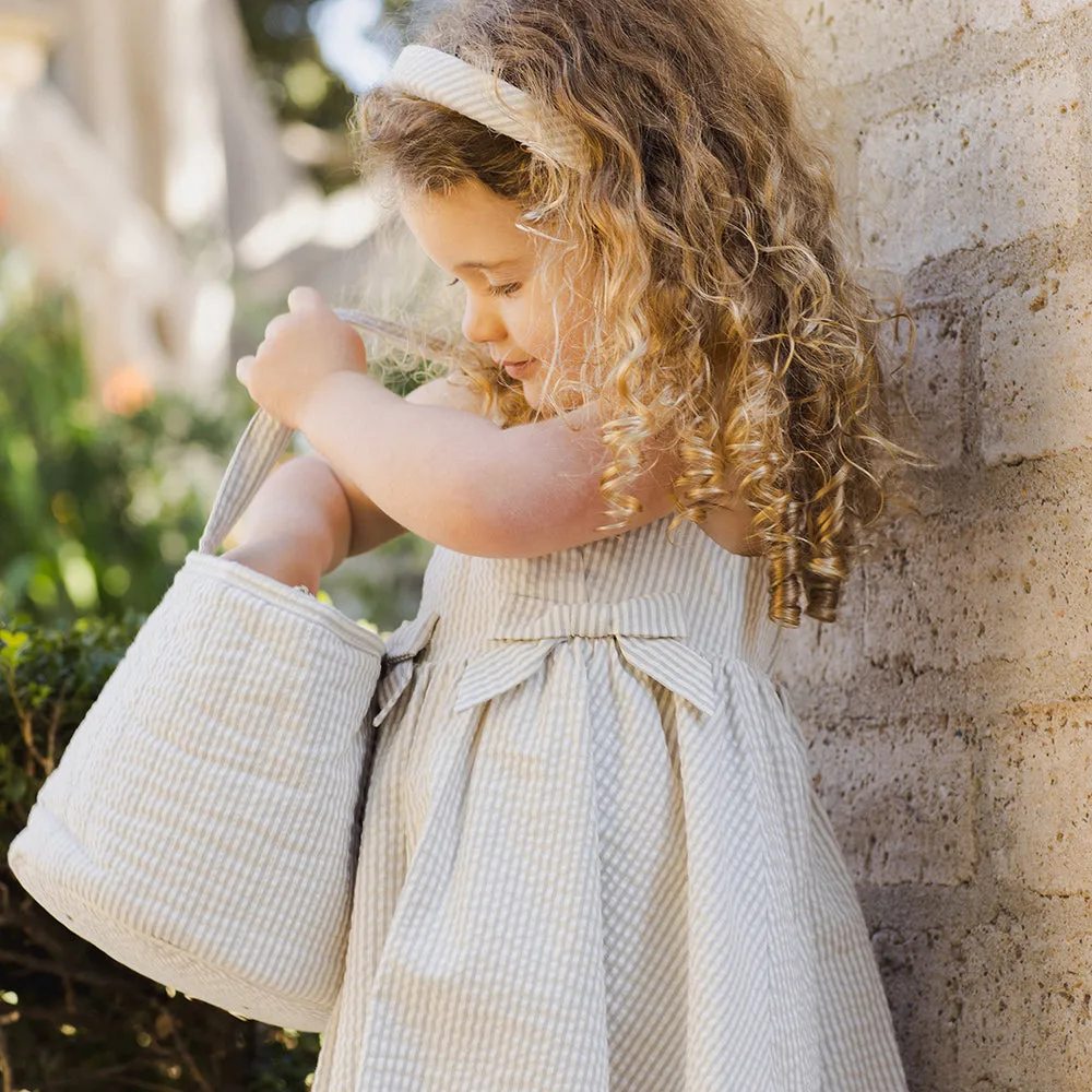 Padded Headband | Sage Stripe