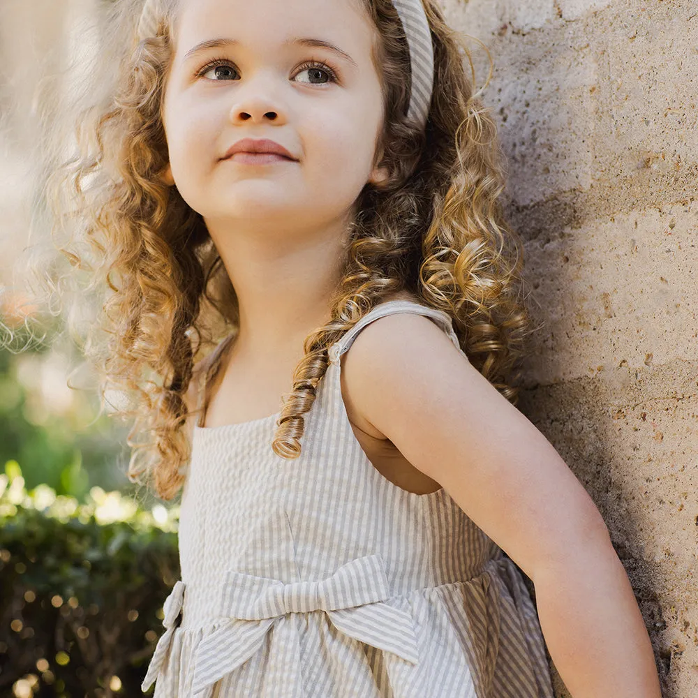 Padded Headband | Sage Stripe