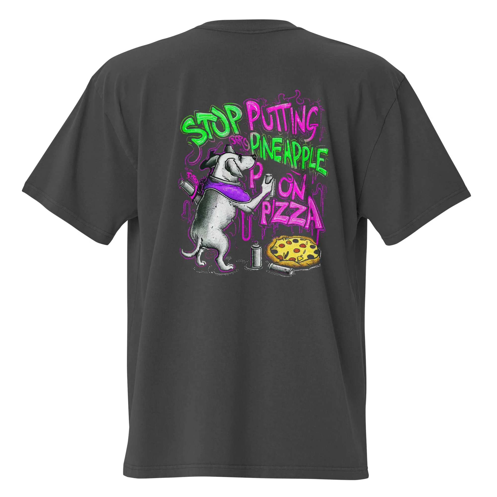 SorryMadre | Pineapple Protest Pooch | Oversized faded t-shirt