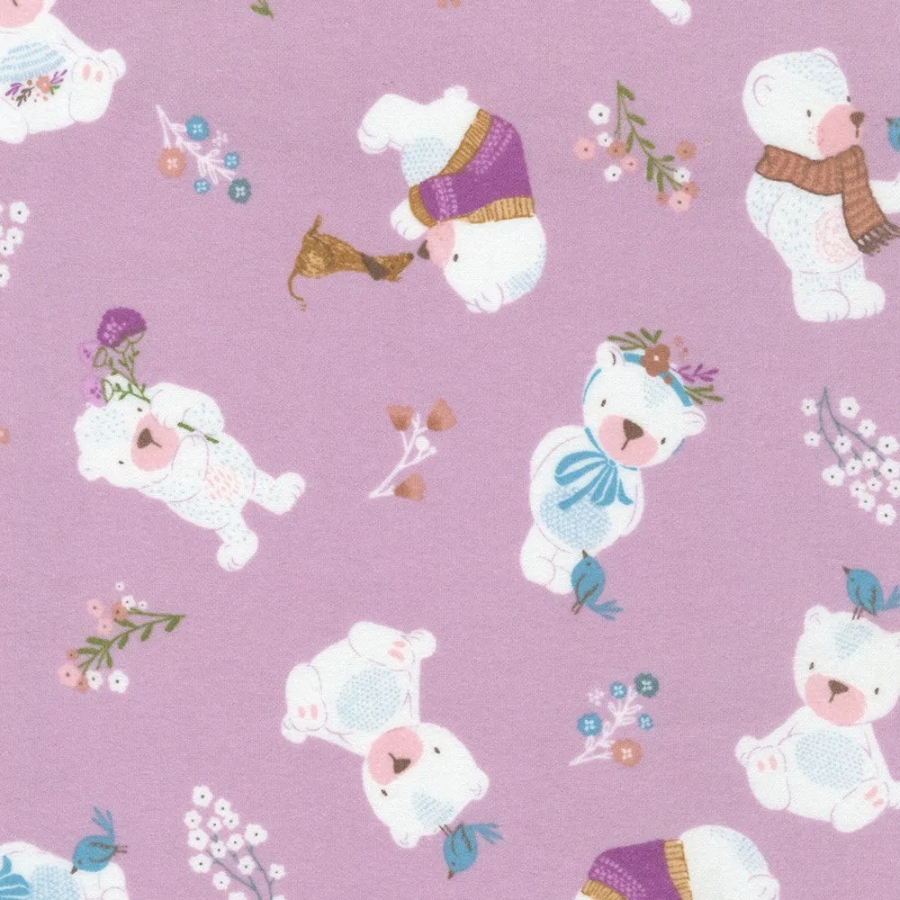 Winter Days Mauve Bears
